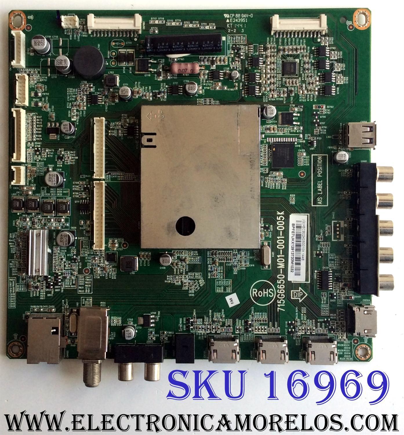 MAIN / VIZIO 756XECB02K050 / XECB02K050 / 715G6650-M01-001-005K / XECB02K050010X 1448 / BPFE7UKX / PANEL´S TPT420H2-HVN07 REV:S470A / T420HVN07.4 / MODELOS M422i-B1 / M422i-B1 LTTWPWDQ