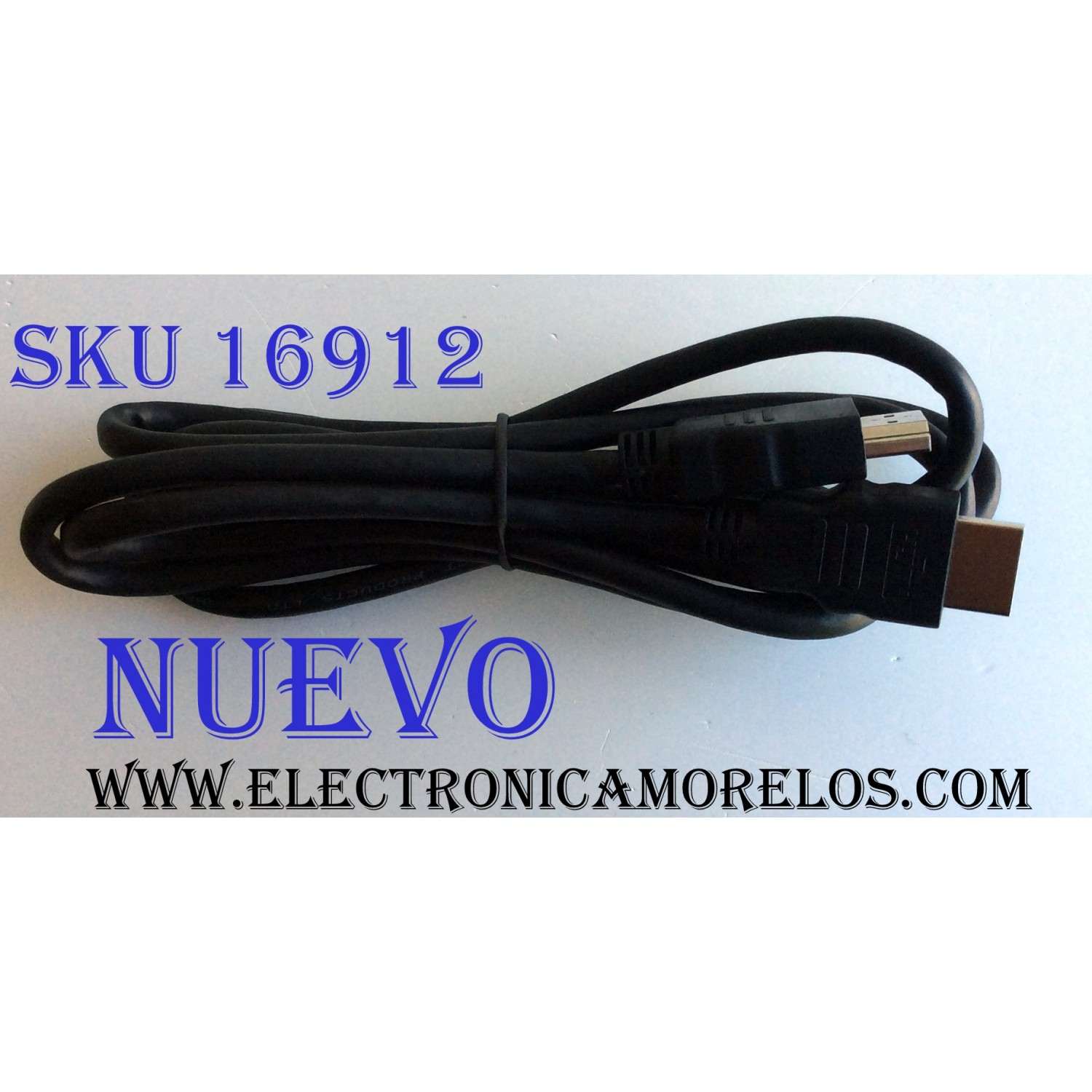 CABLE HDMI / HDMIHS6FTR1-32 / E337566 / HDMI ADMITE UNA RESOLUCIÓN:480I / 480P / 720P / 1080I / 1080P / 1600P / LONGITUD DEL CABLE:6 PIES / (2 METROS) / ADECUADO PARA SU USO EN HDTV, HOME THEATER Y APLICACIONES BASADAS EN PROYECTORES DE CLASE EMPRESARIAL