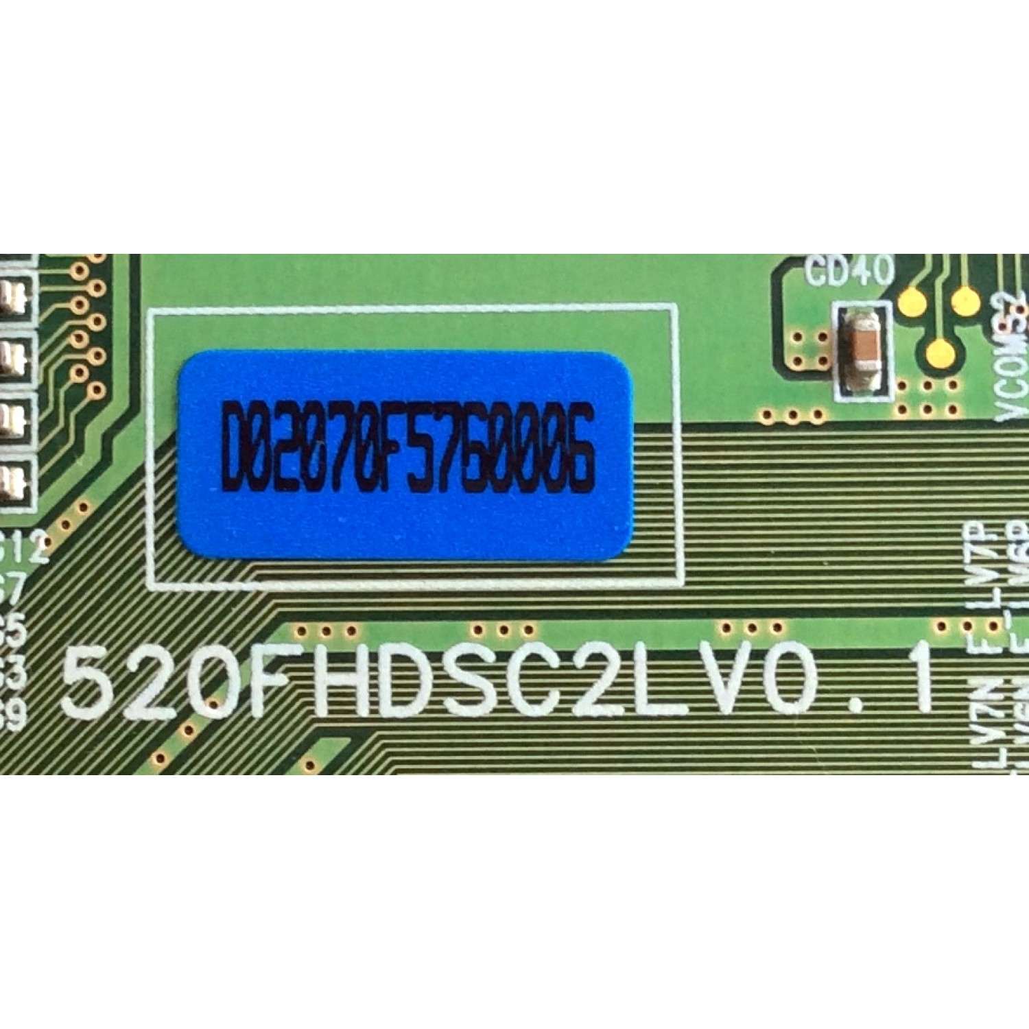 T-CON / SAMSUNG BN81-01698A / LJ94-02070F / 2070F / 520FHDSC2LV0.1 / PANEL LTA520HA05-V01 / MODELO LNT5281FX/XAA SN01 - Imagen 2