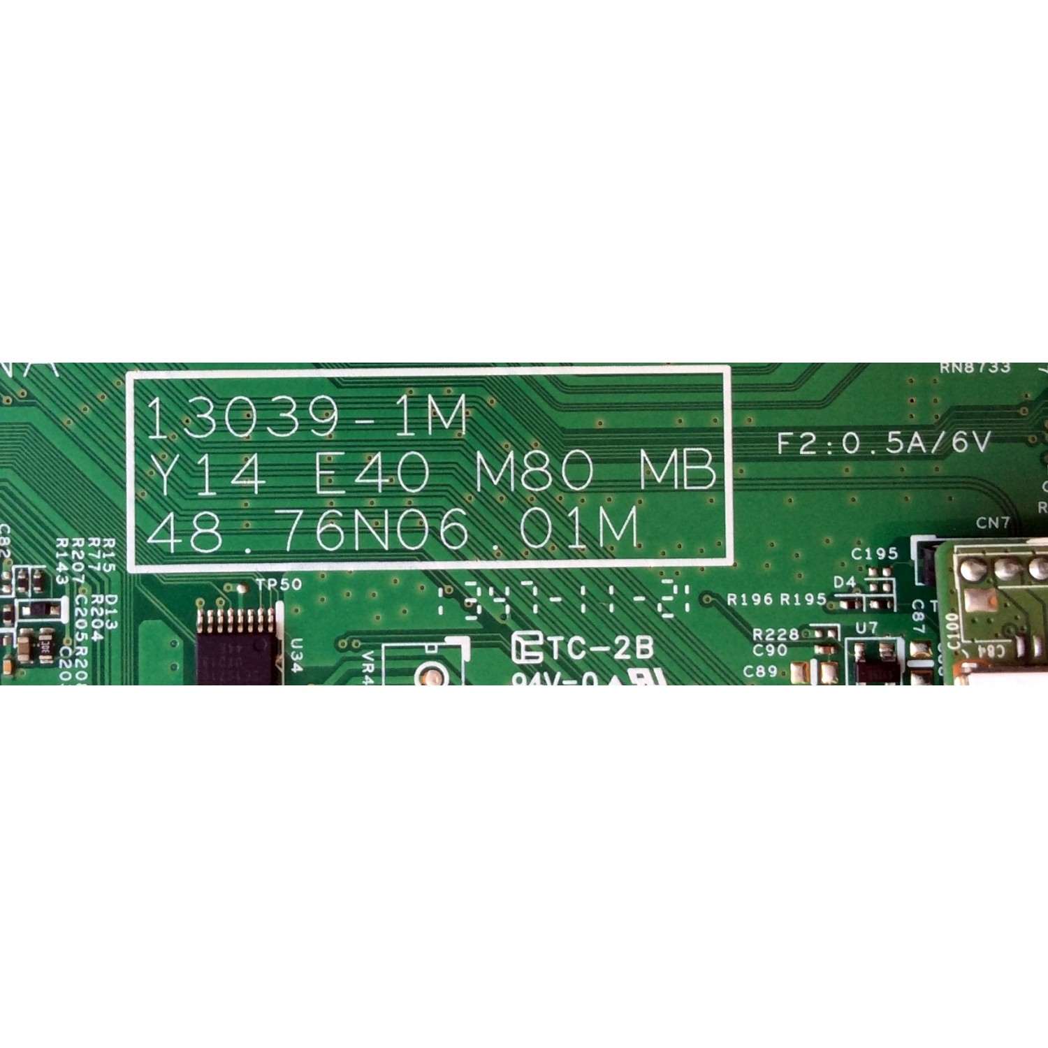 MAIN PARA TV VIZIO / NUMERO DE PARTE 5576N01A01 / 55.76N01.A01 / 48.76N06.01M / 5576N01A01G / 13039-1M / 91.76N10.A01G / PANEL LSC400HM06-S03 / MODELO E400I-B2 LWZQPNBQ - Imagen 2