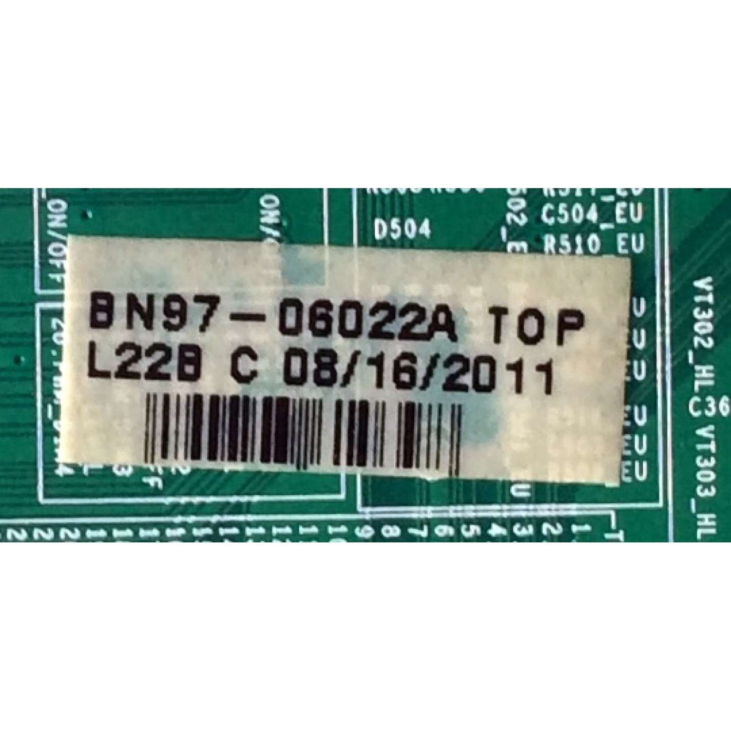MAIN PARA TV SAMSUNG / NUMERO DE PARTE BN94-05038D / BN41-01587E / BN97-06022A / BN9405038D / SUSTITUTAS 05113U / 05113Y / 05113J / 05113K / 05113S / 05113T / 05038G / PANEL LTJ550HJ05-C / MODELOS UN55D6050 / UN55D6000 / MAS SUSTITUTAS EN DESCRIPCIÓN - Imagen 3