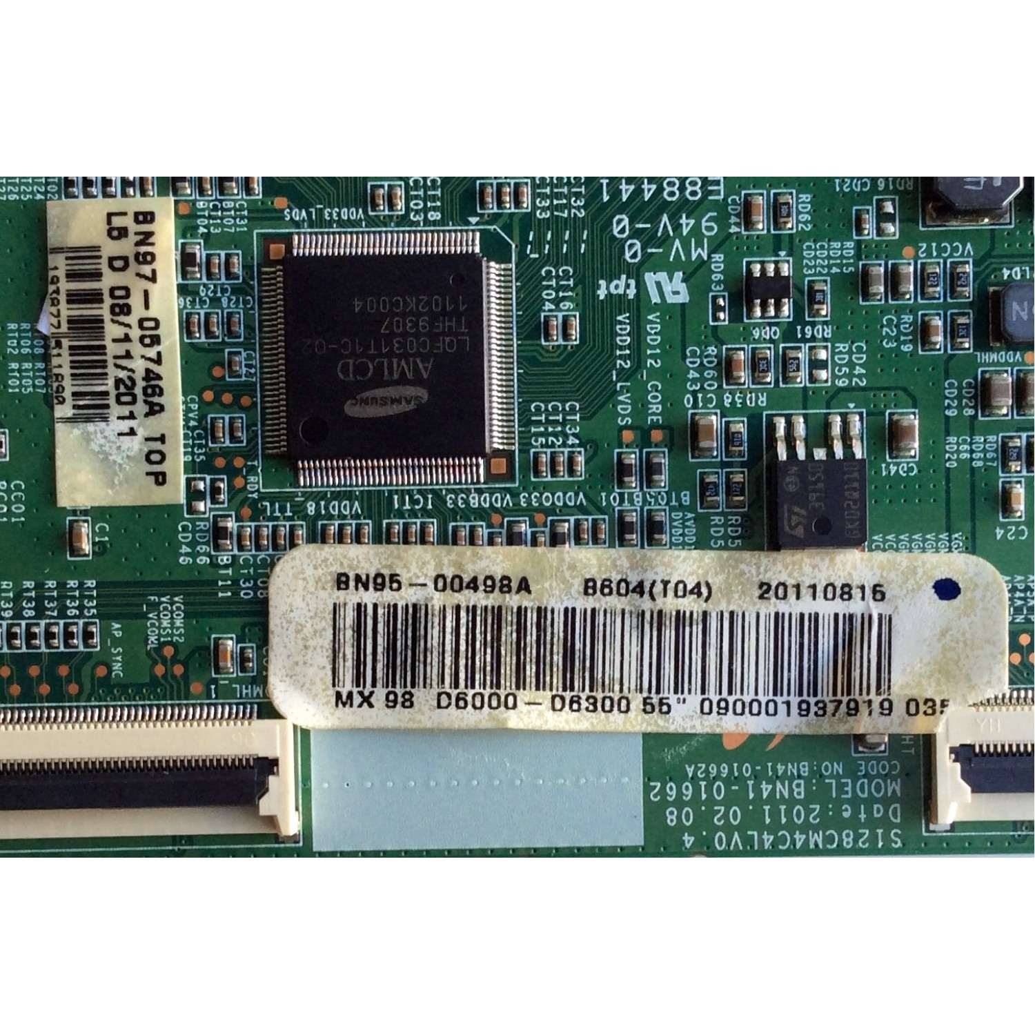 T-CON / SAMSUNG BN95-00498A / BN41-01662A / S128CM4C4LV0.4 / BN97-05746A / PANEL LTJ550HJ05-C / MODELOS UN55D6000SFBZA / UN55D6000SHXZA / UN55D6300SFXZA / UN55D6000SFXZA / UN55D6050TFXZA / PARTES SUSTITUTAS EN DESCRIPCION  - Imagen 2