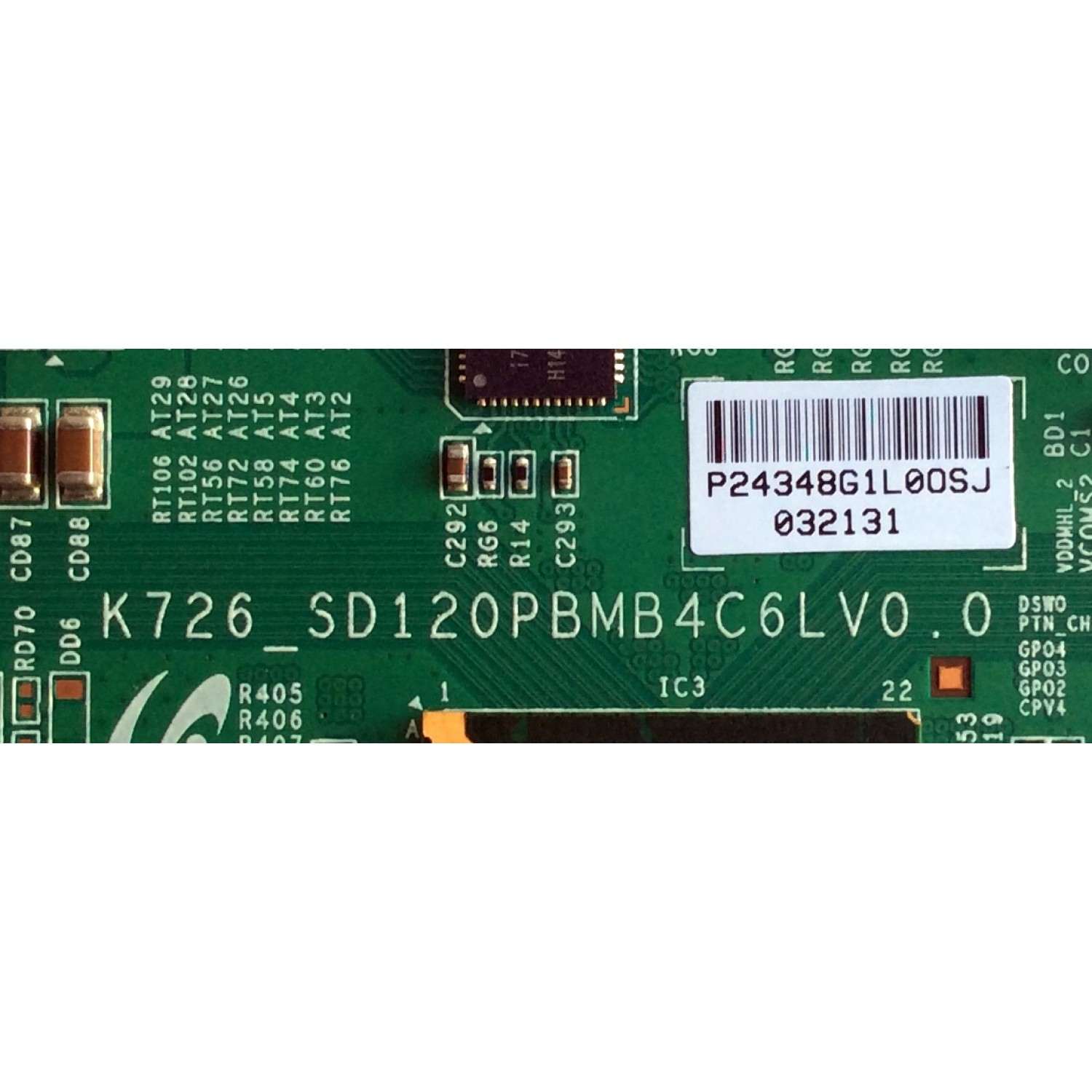 T-CON / UPSTAR LJ94-24348G / 24348G / K726_SD120PBMB4C6LV0.0 / PANEL LTA430HW02 / MODELO P43EWX  - Imagen 2