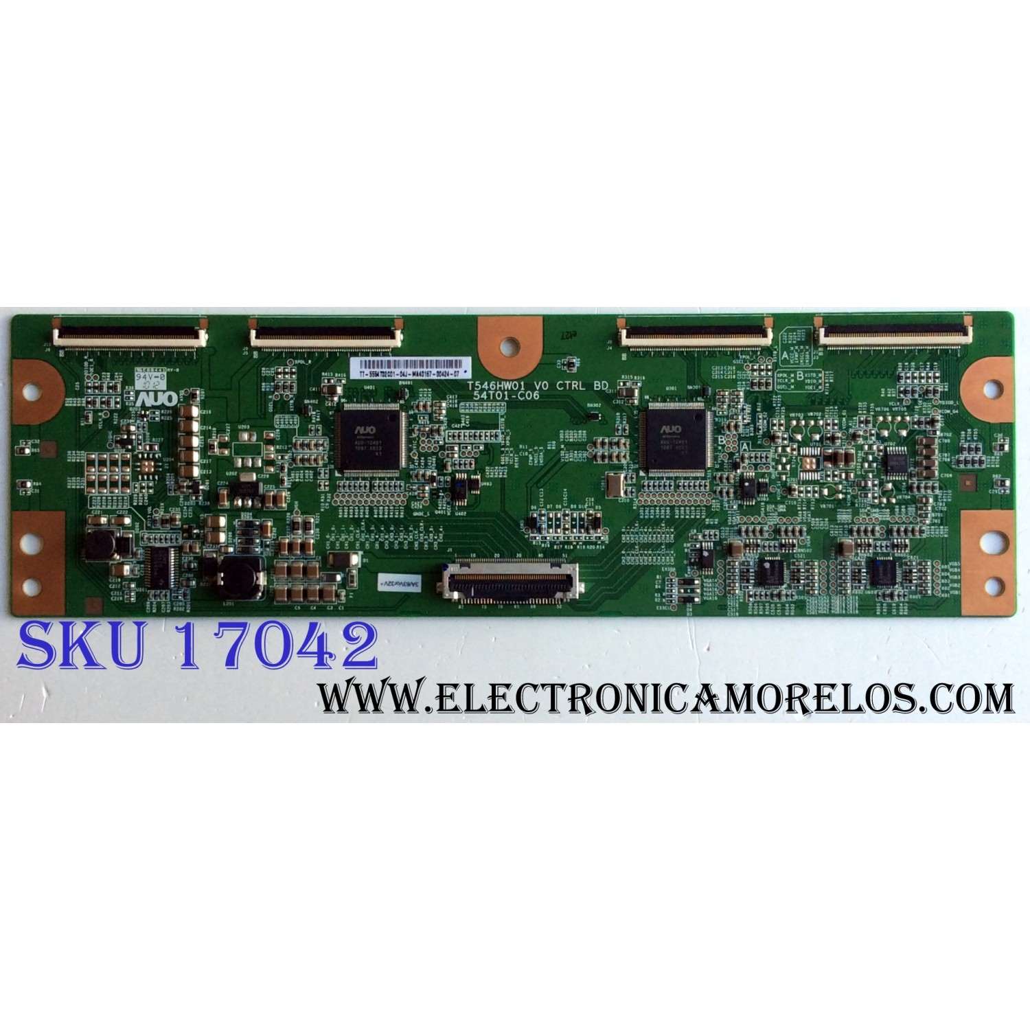 T-CON / SAMSUNG BN96-13688A / 55.54T02.C01 / 5554T02C01 / T546HW01 / PANEL T550FBE1-GA / MODELO UN55C6300SFXZA AA09