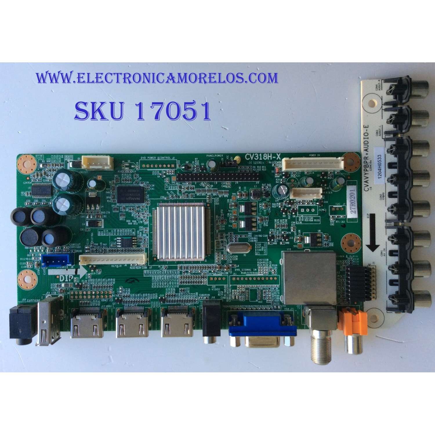 MAIN / AFFINITY 27R0201 / CV318H-X / 1.80.00.02126 / PANEL V390HJ1 P01 REV C1 / MODELO LE3951 