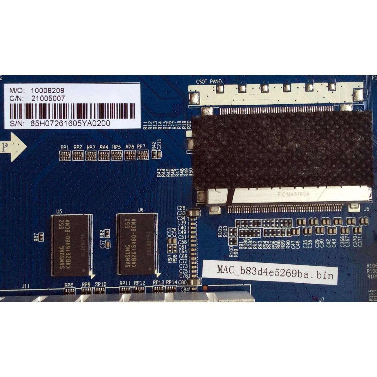 MAIN / WESTINGHOUSE 65H0726 / CV6488H-A / 10008208 / 21005007 / PANEL T430QVN01.0 / MODELO WD43UB4530 TW-06401-A043D - Imagen 3