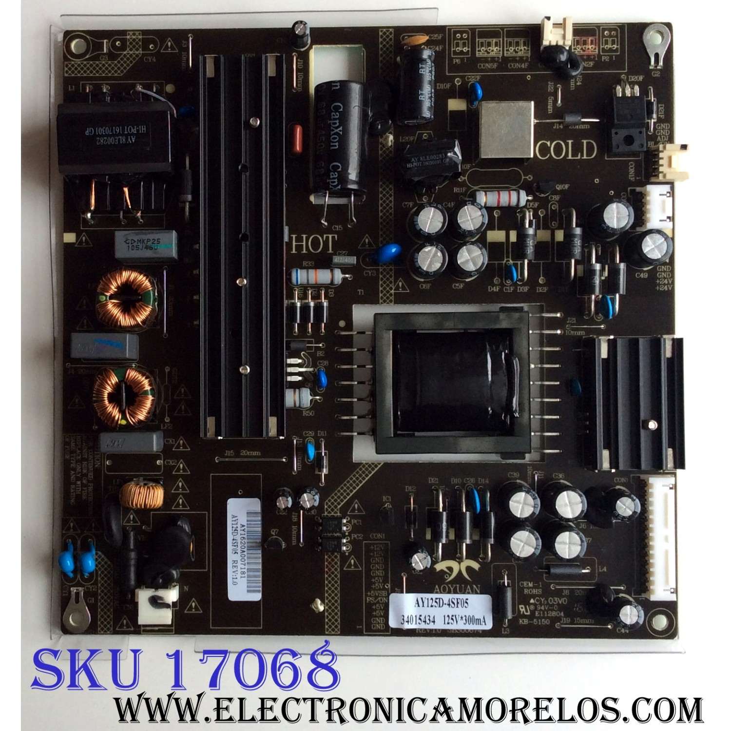 FUENTE WESTINGHOUSE AY125D-4SF05 / AY1620A / E112804 / PANEL T430QVN01.0 / MODELOS WD43UB4530 TW-06401-A043D / WD42UT4490 TW-04301-L043A / WD42UT4490 TW-04311-A043D / WD42UT4490 TW-04321-A043E / WD42UT4490 TW-04331-A043F / WD42UT4490 / E4ST4316H K6A3M