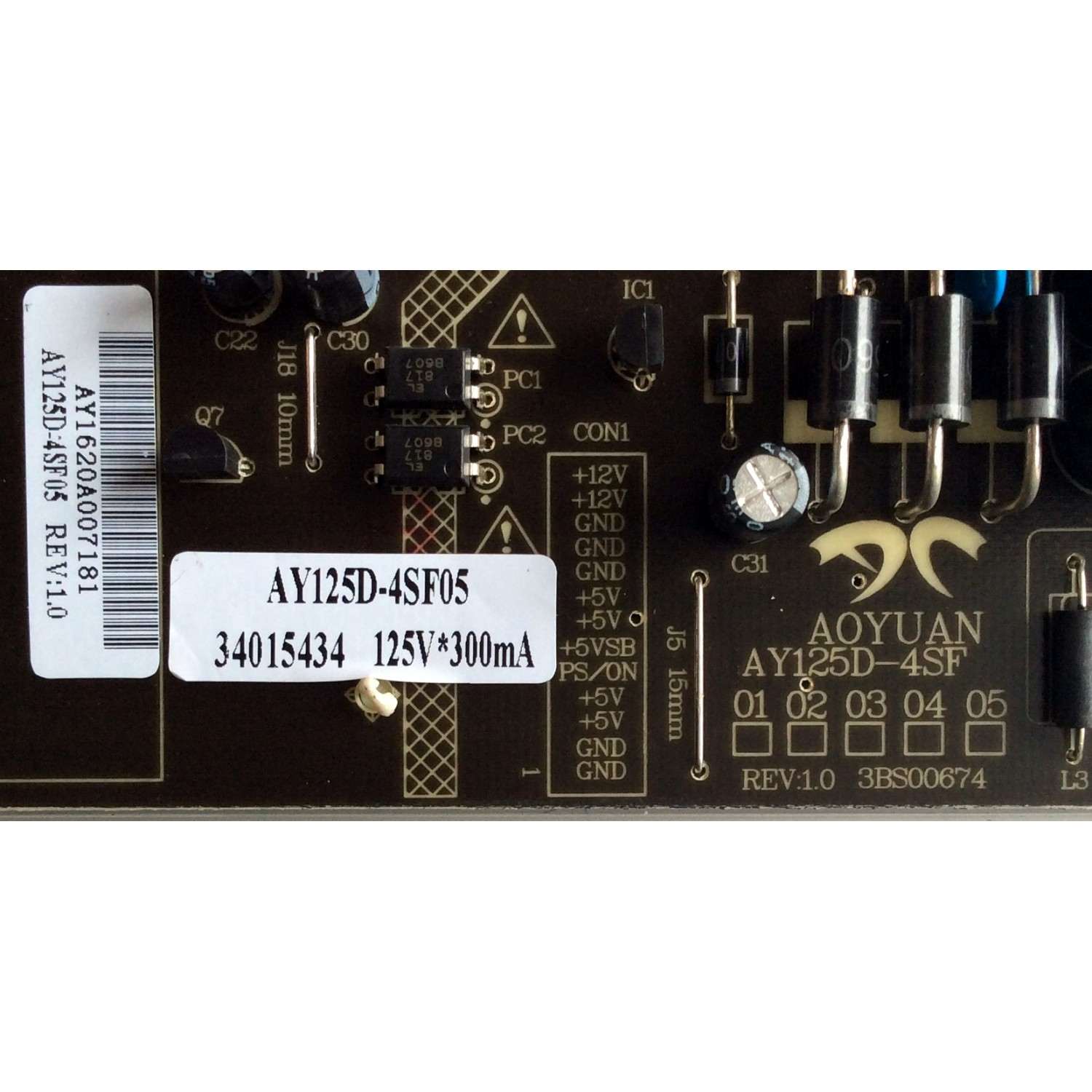 FUENTE WESTINGHOUSE AY125D-4SF05 / AY1620A / E112804 / PANEL T430QVN01.0 / MODELOS WD43UB4530 TW-06401-A043D / WD42UT4490 TW-04301-L043A / WD42UT4490 TW-04311-A043D / WD42UT4490 TW-04321-A043E / WD42UT4490 TW-04331-A043F / WD42UT4490 / E4ST4316H K6A3M - Imagen 2