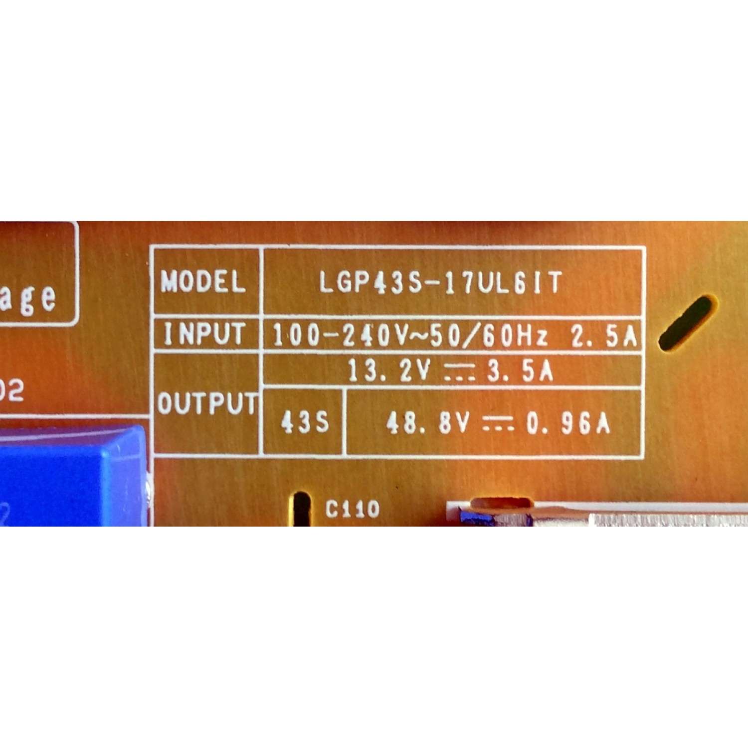 FUENTE DE PODER / LG EAY64210906 / 64210906 / EAX66754802 (1.3) / LGP43S-17UL6IT / PANEL LC430EQE (FH)(A1) / MODELOS 43UD79-B / 43UD79-BA AUSLMSN / 43MU79-BA.AUBLMSN - Imagen 2