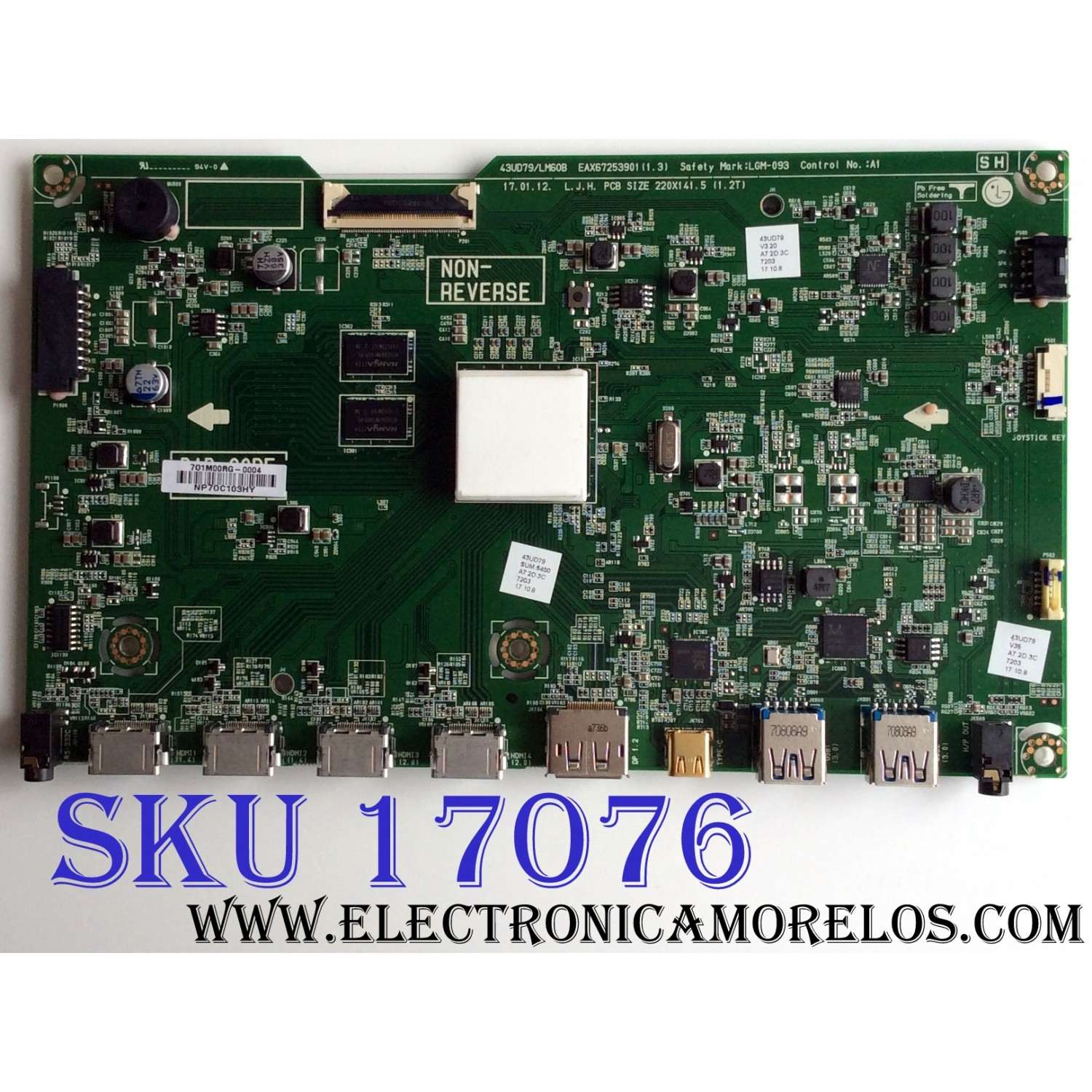 MAIN / LG EAX67253901 / EAX67253901 (1.3) / 43UD79/LM60B / NP70C103HY / PANEL LC430EQE (FH)(A1) / MODELOS 43UD79-B / 43UD79-BA AUSLMSN / 43MU79-BA.AUBLMSN 
