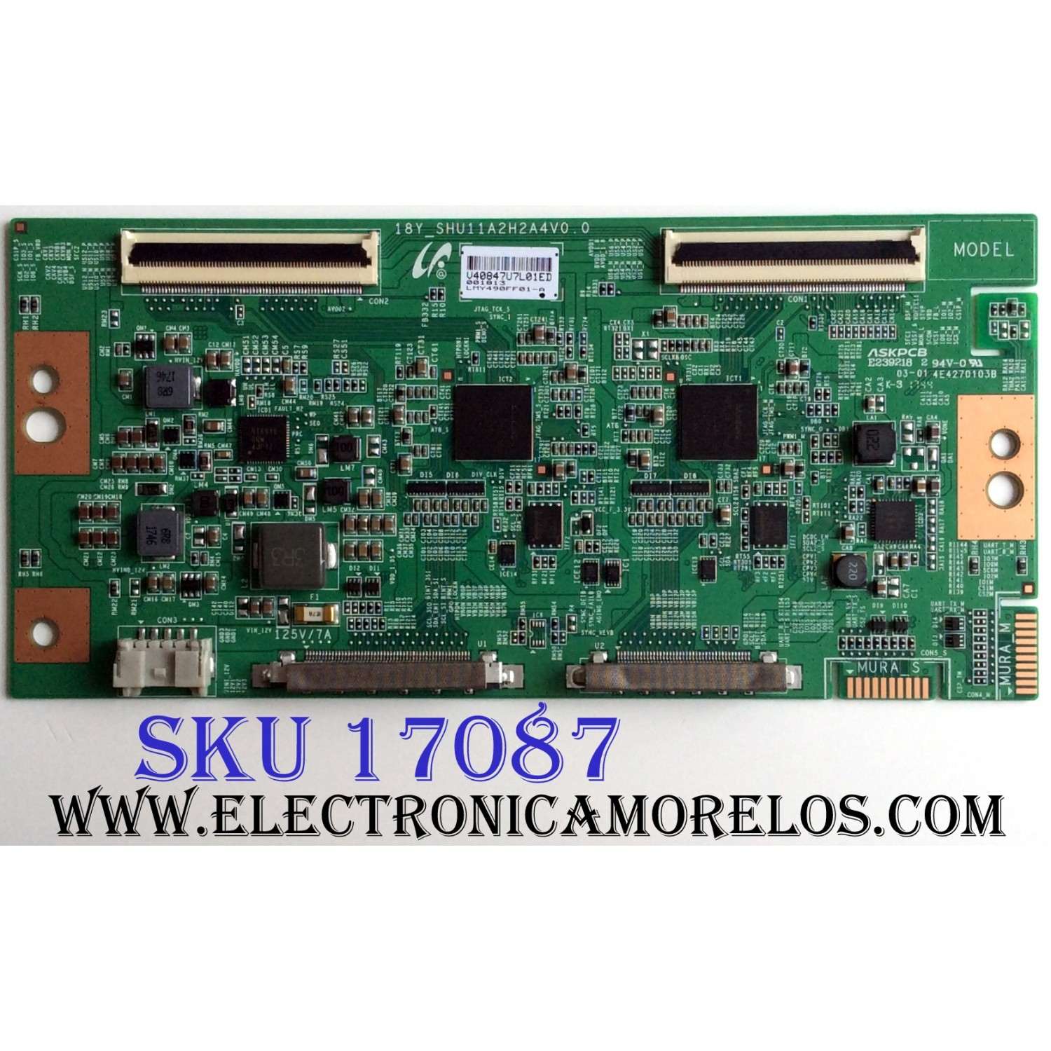 T-CON / SONY LJ94-40847U / 40847U / LMY490FF01-A / 18Y_SHU11A2H2A4V0.0 / PANEL YD8S005DND01B / MODELO XBR-49X900F