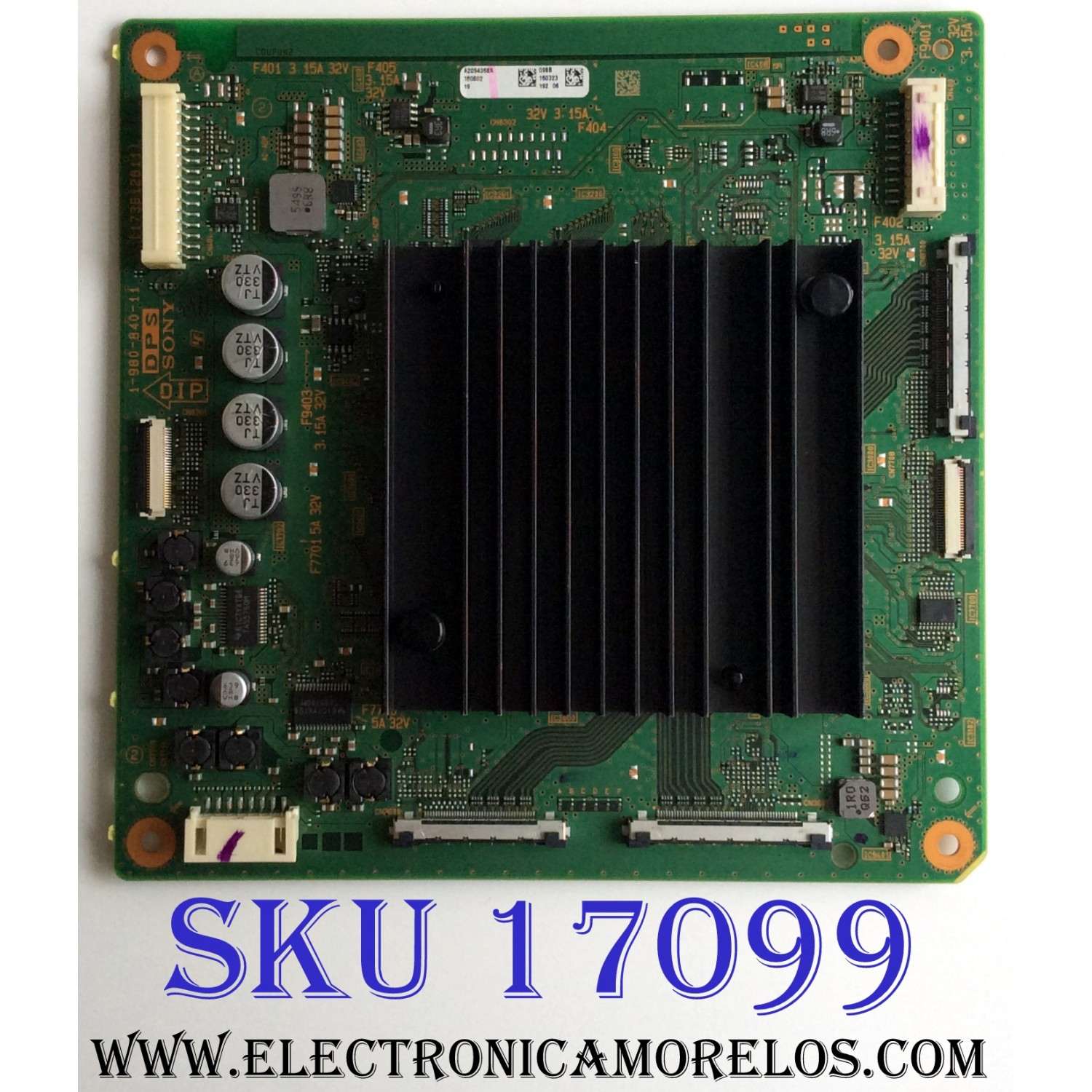 TARJETA INTERFACE DPS PARA TV SONY / NUMERO DE PARTE A2094368A 098 / 1-980-840-11 / 173612811 / A-2195-346-A / A-2094-368-A / PANEL YD6S650STN01 / MODELOS XBR-55X930D / XBR-65X930D / XBR-65X935D / XBR-65X937D