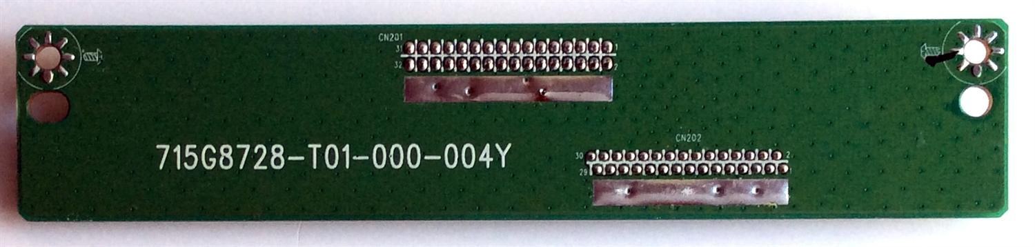 T-CON / INTERFACE / VIZIO 715G8728-T01-000-004Y / E342828 / PANEL TPT315B5-AN10.S REV:SH02A / MODELO D32HN-E1 LTTEVMAS - Imagen 2