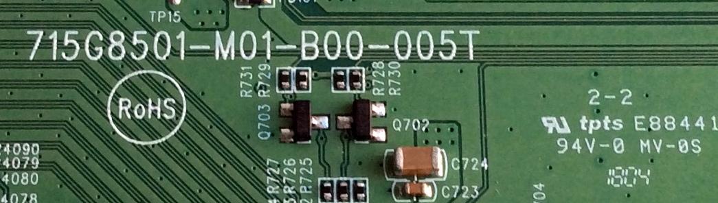 MAIN / INSIGNIA XHCB01K054 / 715G8501-M01-B00-005T / XHCB01K054010X / PANEL TPT500U1-QVN03.U REV:S7B0G / MODELO NS-50DR620NA18 - Imagen 3