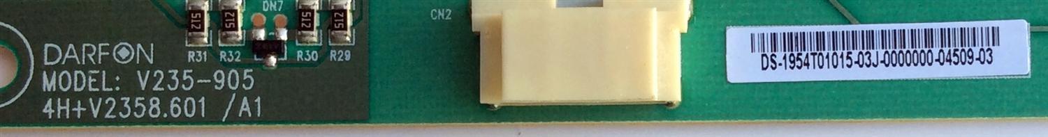 BACKLIGHT INVERTER / SAMSUNG 19.54T01.015 / 1954T01015 / V235-905 / 4H+V2358.601 / A1 / V235-905/905HF / PANEL T546HW01 V.0 / MODELOS LN55C630K1FXZA AA02 / LN55C610N1FXZA / LN55C630K1FXZA / LN55C650L1FXZA / EQ5588 PLD-55F1EQD - Imagen 4