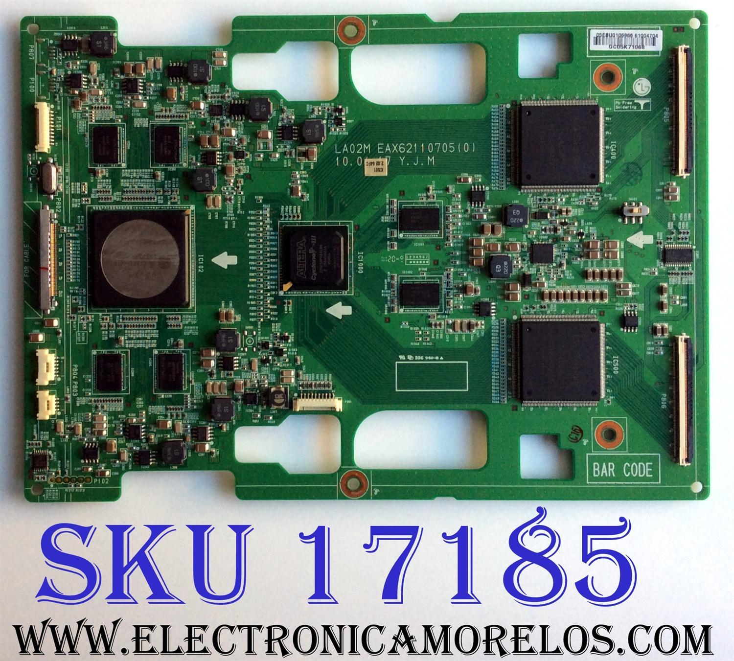 T-CON / LG EBR61004704 / EAX62110705(0) / 61004704 / LA02M / EAX62110705 (0) / PANEL LC470EUS (SC)(A1) / MODELOS 47LX6500 / 47LX6500-UB AUSWLJR