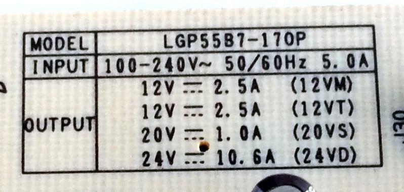 FUENTE DE PODER / LG OLED EAY64510701 / EAX67218501 (1.4) / 64510701 / LGP55B7-170P / EAX67218501(1.4) / PANEL LC550AQD (EK)(A4) / MODELO OLED55B7A-U.BUSYLJR - Imagen 4