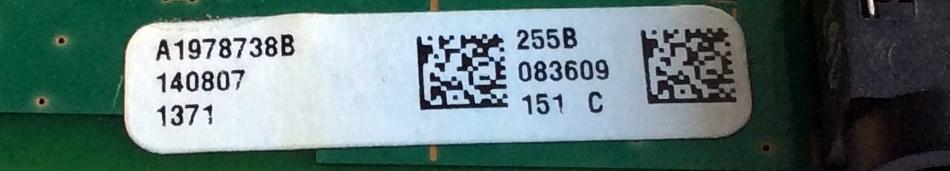 TARJETA TUNER  DIGITAL PARA CANALES Y  A/V / SONY 4K 3D A-1978-738-B / A1978738B / A1978738B 255B / 1-889-203-13 / 173457513 / S100004BS2031-18 / PANEL YD4S790LTG01 / MODELO XBR-79X900B - Imagen 3