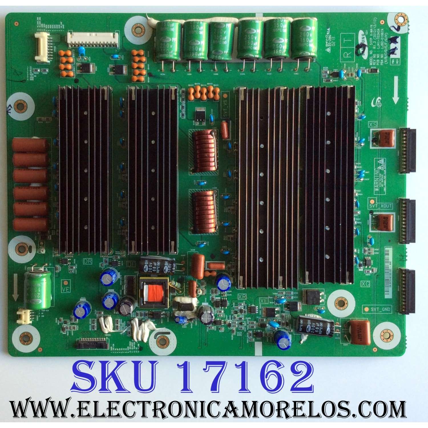 X-SUS / SAMSUNG BN96-25200A / LJ92-01967A / LJ41-10340A / 967A A2 / 967 AA2 / PANEL S51FH-YE02 / S51FH-YB04 / MODELO PN51F8500AFXZA UW01