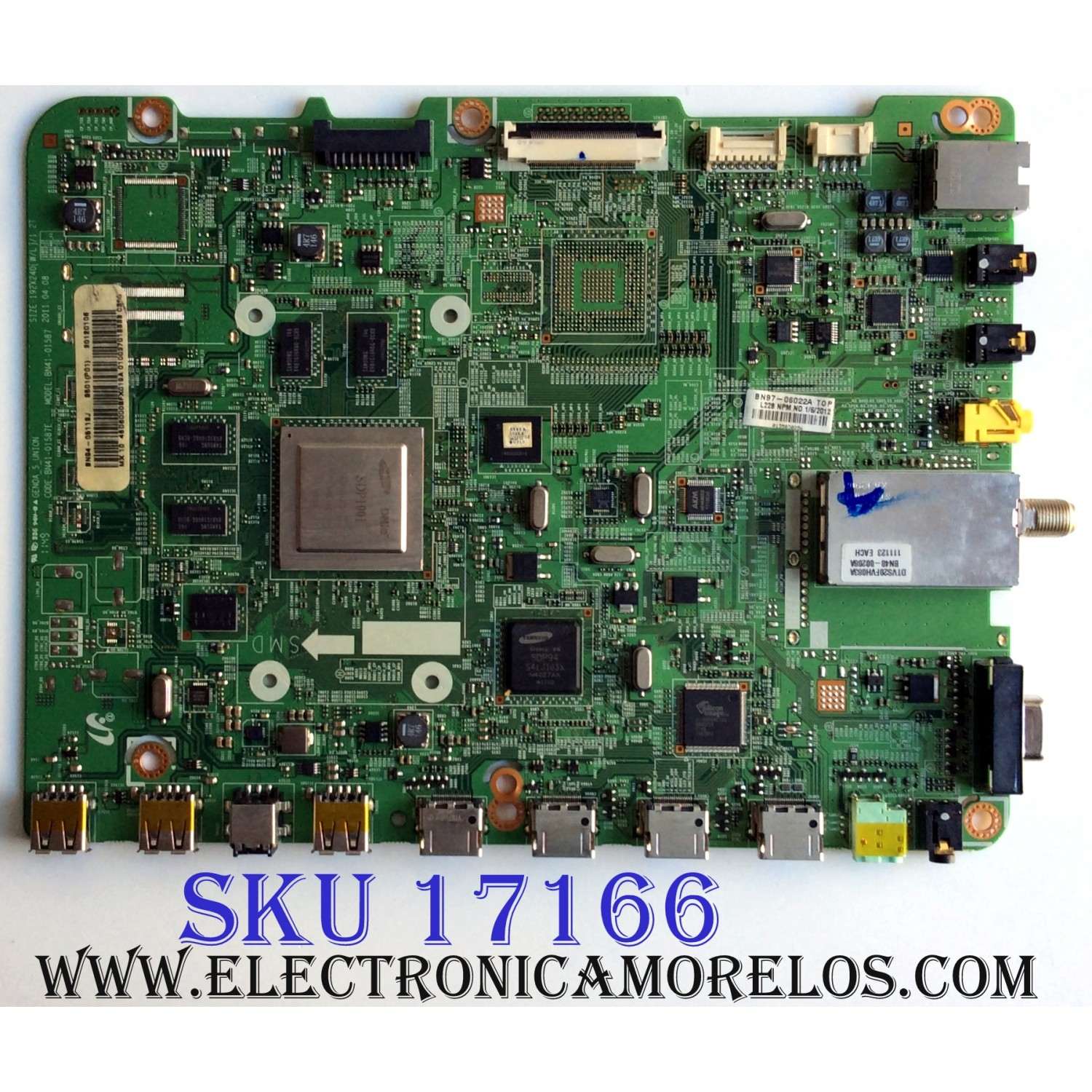 MAIN PARA TV  SAMSUNG BN94-05113J / BN41-01587E / BN97-06022A / PANEL LD460CGC-C3 / MODELO UN46D6000SFXZA CN03 / SUSTITUTAS BN94-05113U / BN94-05113Y / BN94-04358A / BN94-04358B / BN94-04358C / BN94-04358G / BN94-04358F