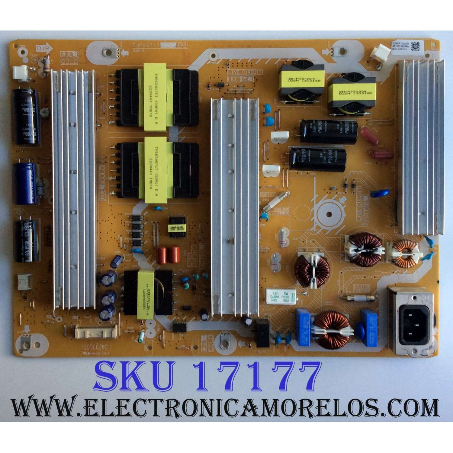 FUENTE DE PODER / PANASONIC TXN / P1UJUU / TNPA5717 / TXN/P1UJUU / PANEL MC127FJ6A21 / MODELO TC-P50ST60