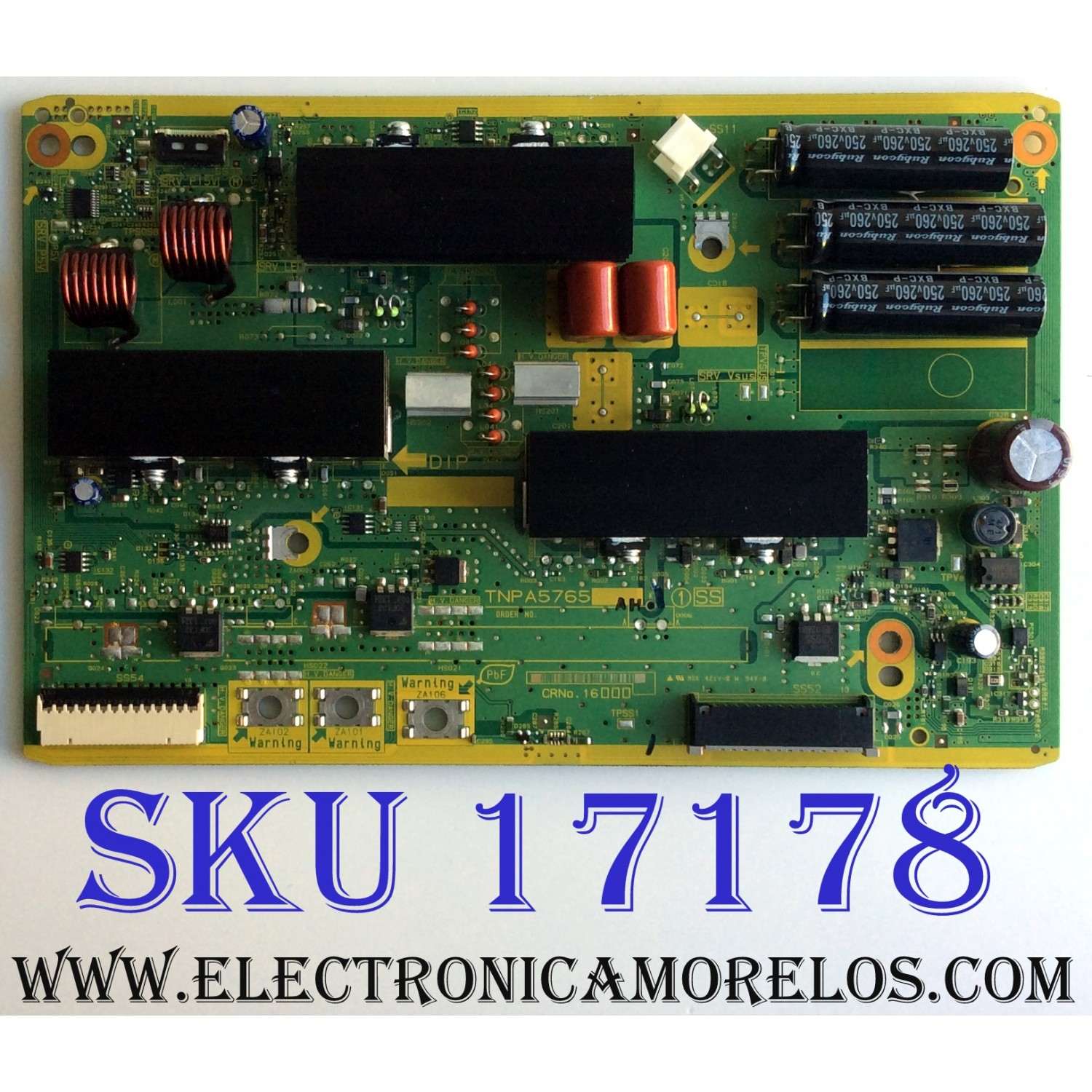 X-SUS / PANASONIC TXNSS1UJUUS / TNPA5765AH / TNPA5765 / TNPA5765AB / PANEL MC127FJ6A21 / MODELO TC-P50ST60