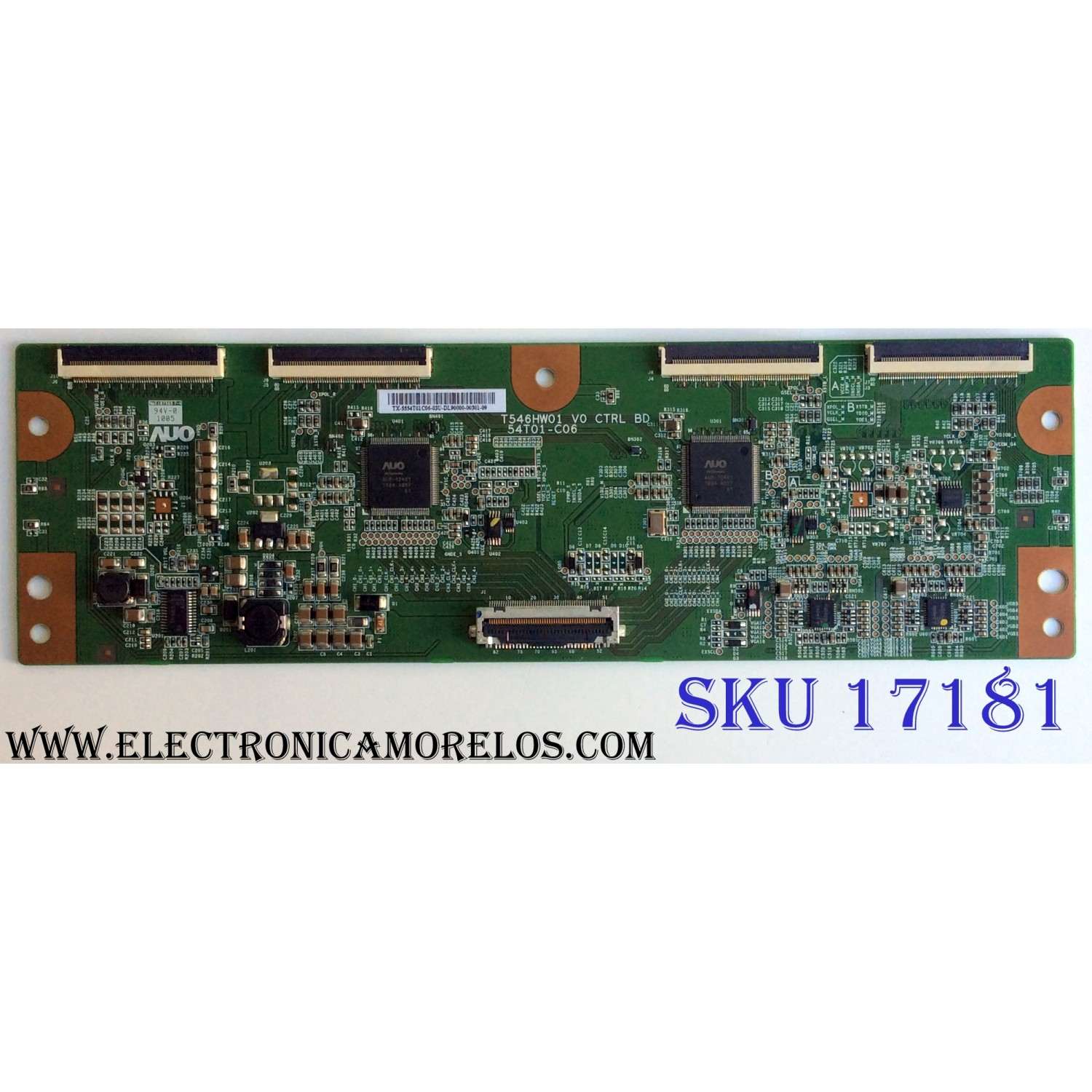 T-CON / SAMSUNG 55.54T01.C06 / T546HW01 V0 / 5554T01C06 / 54T01-C06 / PANEL T546HW01 V.0 / MODELOS LN55C630K1FXZA AA02 / LN55C610N1FXZA / LN55C630K1FXZA / LN55C650L1FXZA / EQ5588