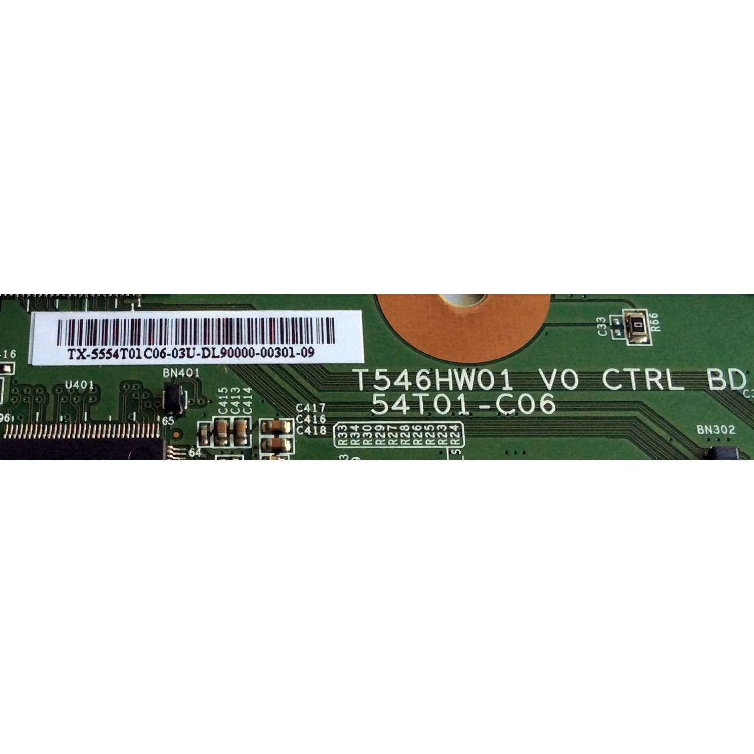 T-CON / SAMSUNG 55.54T01.C06 / T546HW01 V0 / 5554T01C06 / 54T01-C06 / PANEL T546HW01 V.0 / MODELOS LN55C630K1FXZA AA02 / LN55C610N1FXZA / LN55C630K1FXZA / LN55C650L1FXZA / EQ5588 - Imagen 2