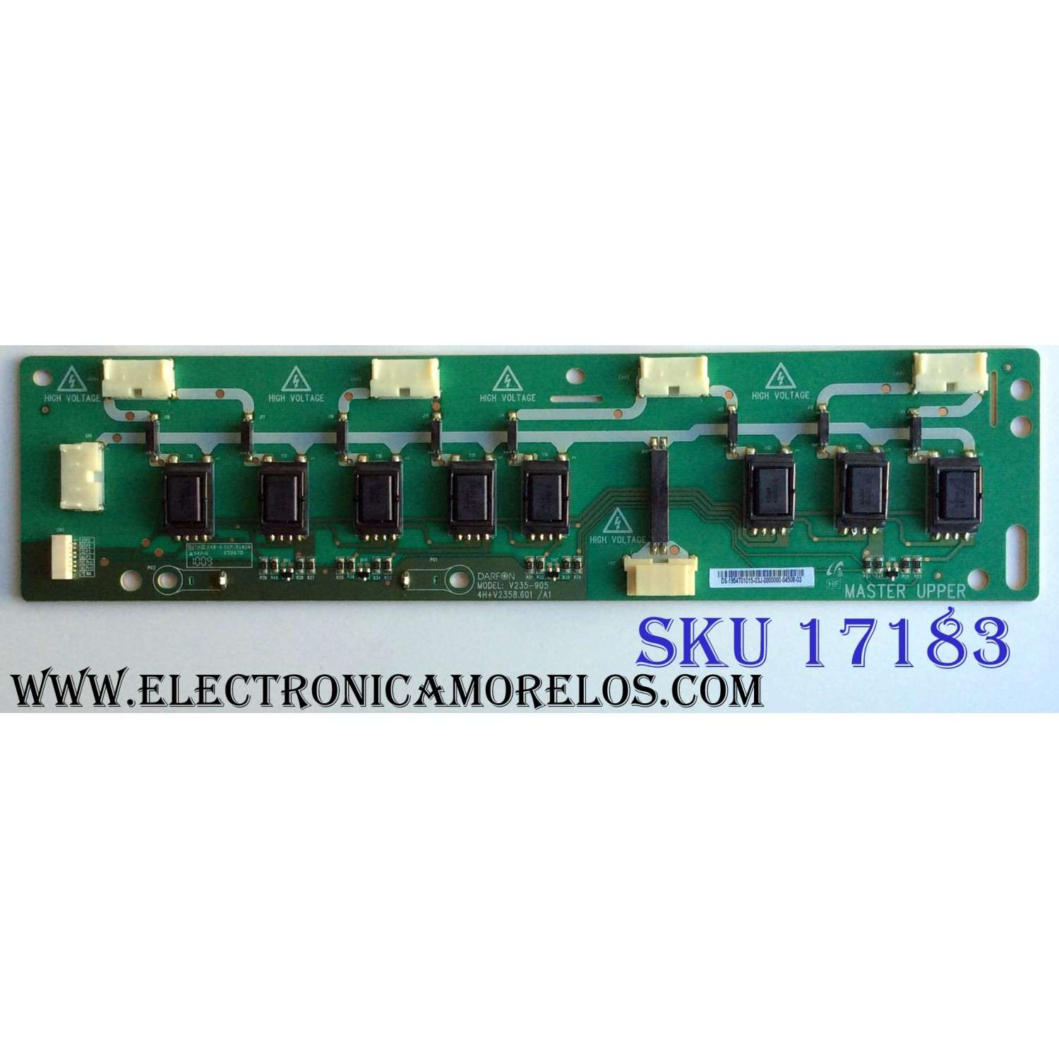 BACKLIGHT INVERTER / SAMSUNG 19.54T01.015 / 1954T01015 / V235-905 / 4H+V2358.601 / A1 / V235-905/905HF / PANEL T546HW01 V.0 / MODELOS LN55C630K1FXZA AA02 / LN55C610N1FXZA / LN55C630K1FXZA / LN55C650L1FXZA / EQ5588 PLD-55F1EQD