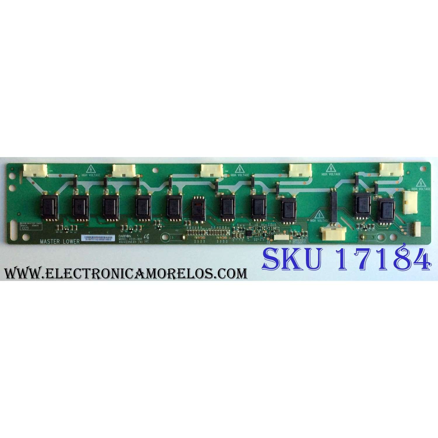 BACKLIGHT INVERTER / SAMSUNG 19.54T01.013 / 1954T01013 / V235-905 / 4H+V2358.611 / A1 / V235-905/905HF / PANEL T546HW01 V.0 / MODELOS LN55C630K1FXZA AA02 / LN55C610N1FXZA / LN55C630K1FXZA / LN55C650L1FXZA / EQ5588 PLD-55F1EQD