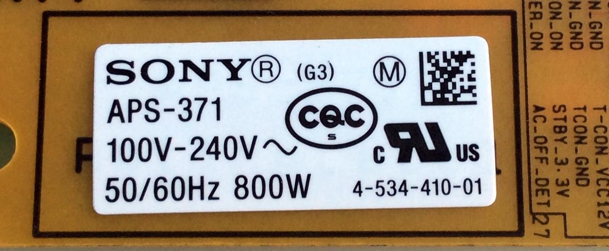 SUB FUENTE DE PODER PARA TV SONY / NUMERO DE PARTE 147457911 / 1-893-323-11 / 1-893-324-11 / APS-373 / APS-373(CH) / 1-474-579-11 / 189332311 / SUSTITUTA 147457912 / 1-474-579-12 / MODELOS XBR-65X950B / XBR-75Z9D / XBR-79X900B / XBR-85X950B - Imagen 3