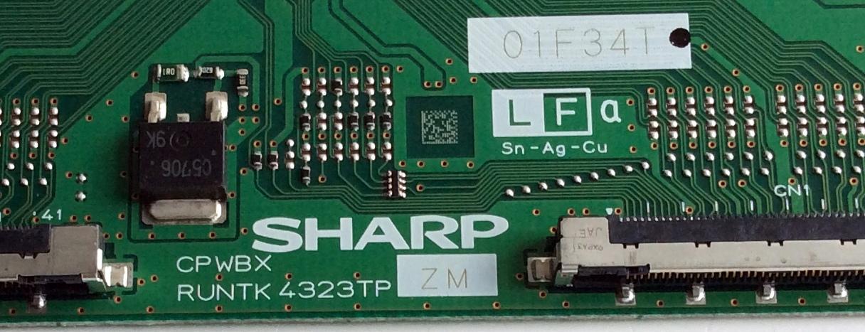 T-CON / LG RUNTK4323TPZM / CPWBX4323TPZM / 4323TPZM / 01F34T / PANEL LK315D3LA57 / MODELO 32LD550-UB CUSMLH - Imagen 2