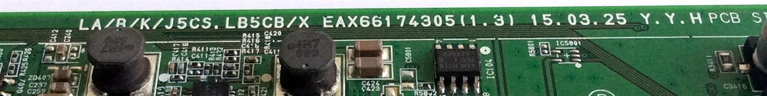 MAIN / LG EBT64018601 / EAX66174305(1.3) / EAX66174305 / PANEL LC420DUE (MG)(AQ) / MODELOS 42LX530S-UA.BUSYLOR / 42LX530S-UA BUSYLJR - Imagen 3