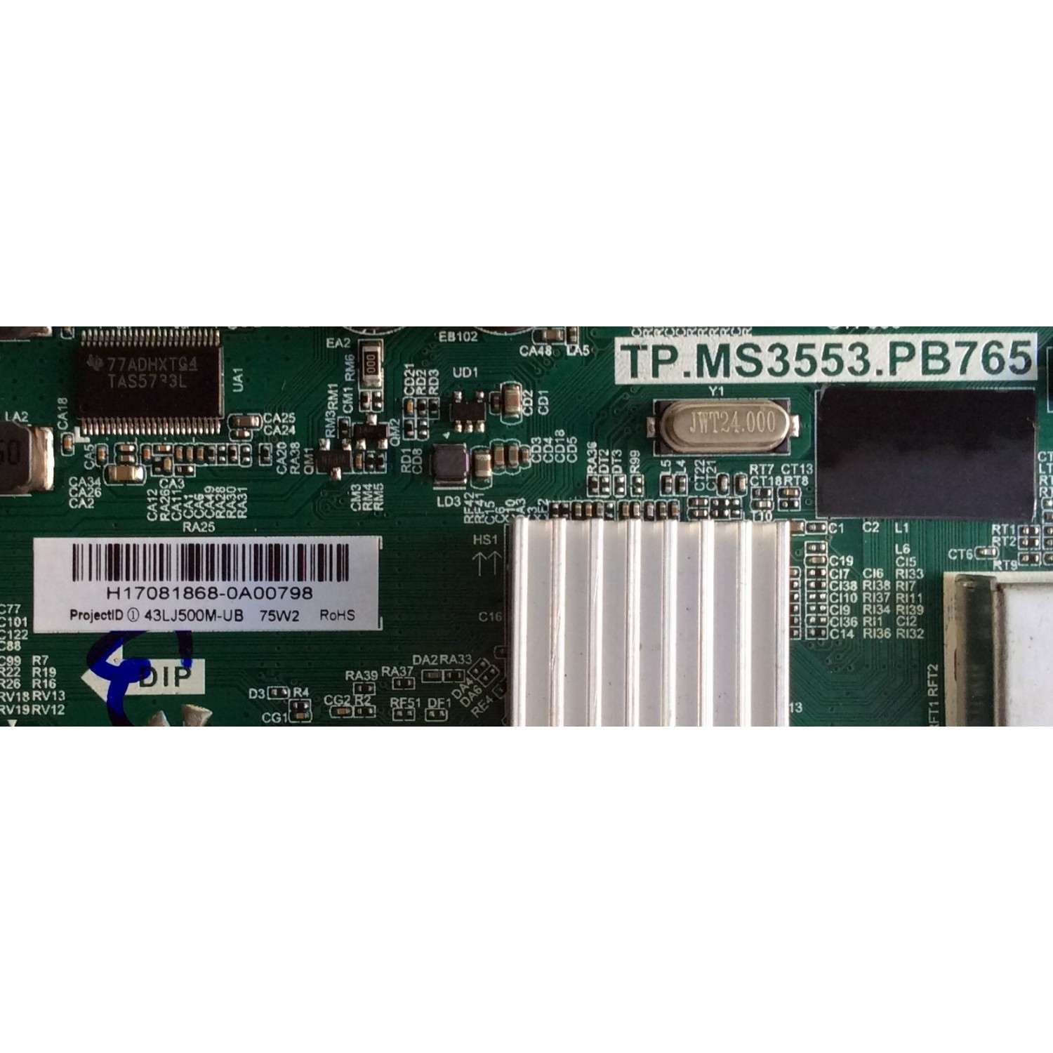 MAIN / FUENTE (COMBO) / LG H17081868 / TP.MS3553.PB765 / 3200366461 / 320021030409005 / 2A0 20170513_124013 / PANEL BOEI430WU1 5A1790B / MODELO 43LJ500M-UB CUSFLH - Imagen 2
