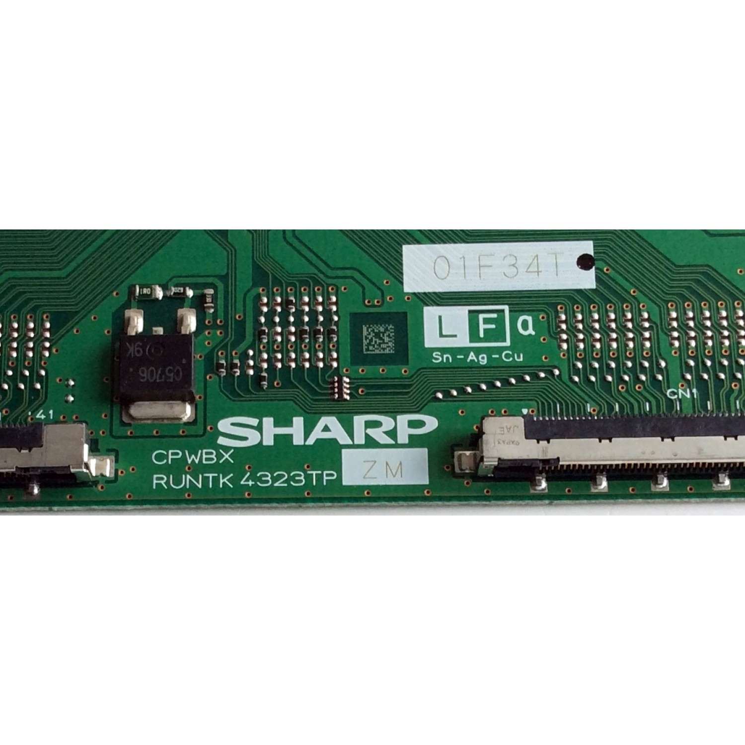 T-CON / LG RUNTK4323TPZM / CPWBX4323TPZM / 4323TPZM / 01F34T / PANEL LK315D3LA57 / MODELO 32LD550-UB CUSMLH - Imagen 2