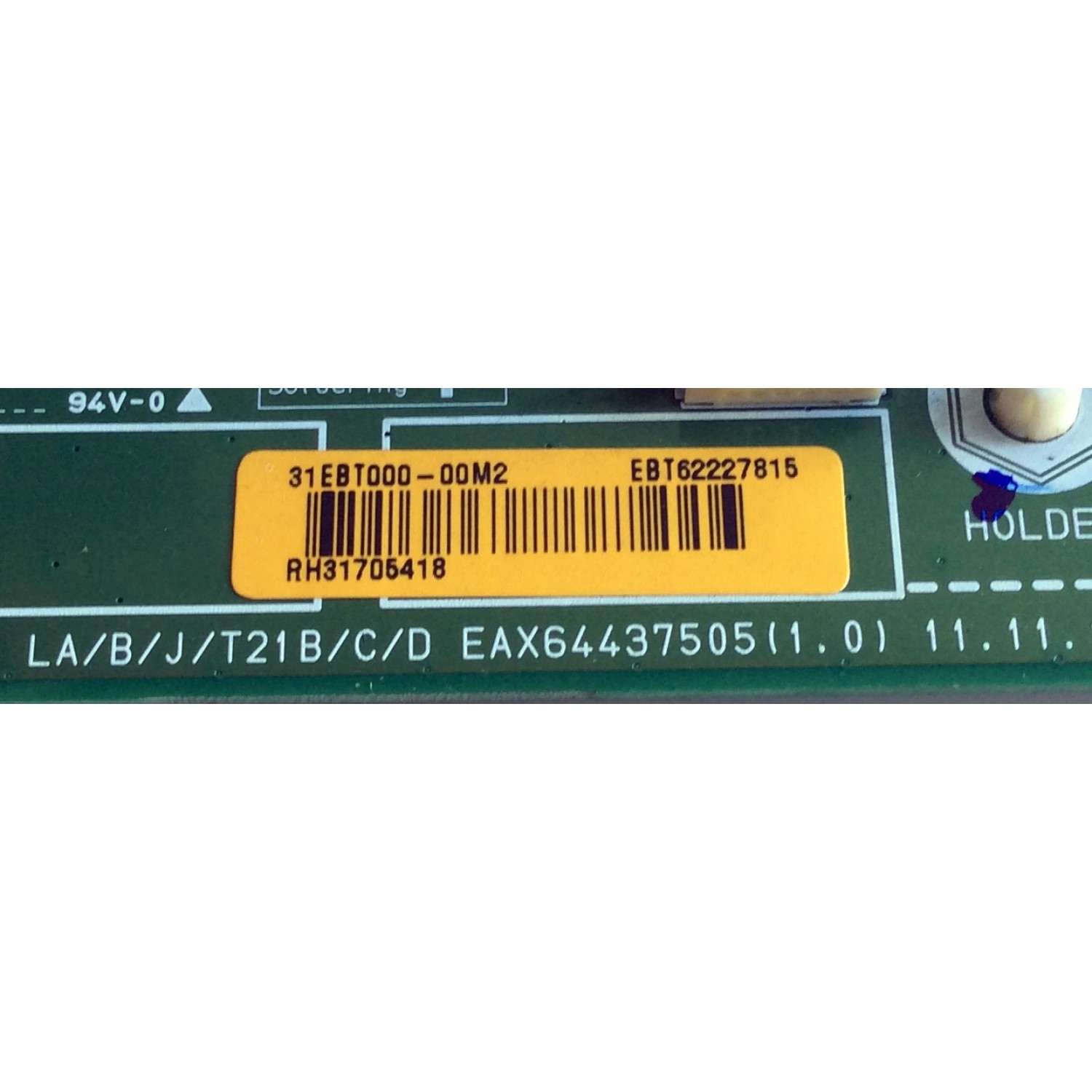MAIN ORIGINAL PARA TV LG / NUMERO DE PARTE EBT62227815 / EAX64437505 / 31EBT000-00M2 / EAX64437505(1.0) / PARTES SUSTITUTAS EBT62227820 / PANEL LC550EUE (SE)(R1) / MODELO 55LS4500-UD / 55LS4500-UD AUSZLHR - Imagen 2