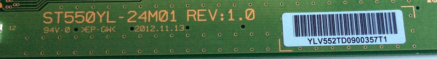 LED DRIVER / SONY ST550YL-24M01 / YLV552TD / ST550YL-24M01 REV:1.0 / YLV552TD0900357T1 / PANEL UD3Y546LTQ1 / MODELO XBR-55X900A / XBR-55X850A - Imagen 2