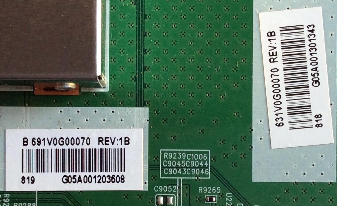 MAIN / TOSHIBA / BEST BUY 631V0G00070 / 691V0G00070 / VTV-L55731 REV:1 / 631V0G00070 REV:1.B / 691V0G00070 REV:1.B / 7160218-7 / E89382 / PANEL K550WDRB / MODELO 55LF621U19 - Imagen 2