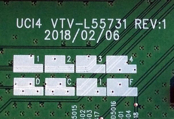 MAIN / TOSHIBA / BEST BUY 631V0G00070 / 691V0G00070 / VTV-L55731 REV:1 / 631V0G00070 REV:1.B / 691V0G00070 REV:1.B / 7160218-7 / E89382 / PANEL K550WDRB / MODELO 55LF621U19 - Imagen 3