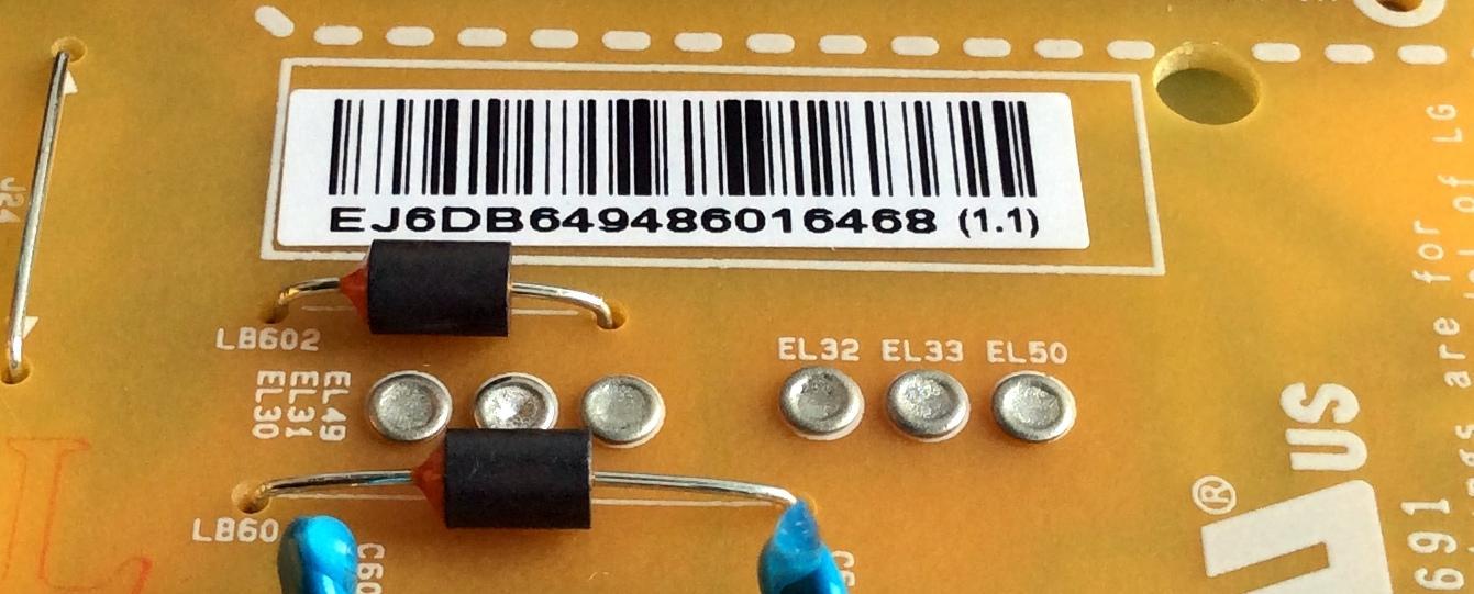 FUENTE DE PODER / LG EAY64948601 / 64948601 / EAX67844401(1.6) / LGP50T-18U1 / E301791 / EAX67844401 / PANEL´S NC500DQE-VXGR2 / HC500DQN-VCUR2-914X / MODELOS 50UK6500AUA BUSJLOR / 50UK6500AUA AUSJLJR / 50UK6090PUA.BUSSLOR - Imagen 3