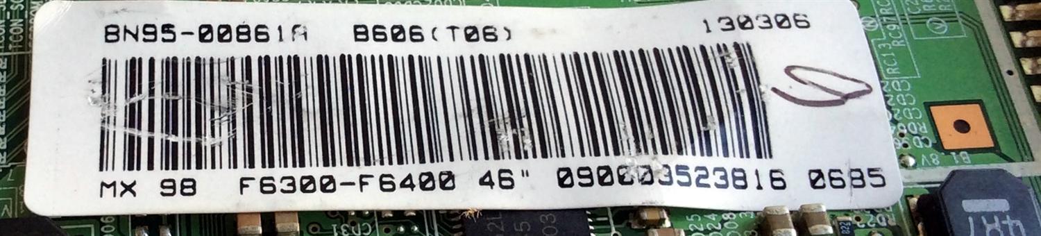 T-CON / SAMSUNG BN95-00861A / BN41-01939A / BN97-06999A / PARTE SUSTITUTA BN95-00861B / PANEL CY-HF460CSLV1H / MODELOS HG46NB690QFXZA / UN46F6300AFXZA TS01 / UN46F6350AFXZA TS01 / UN46F6400AFXZA - Imagen 2