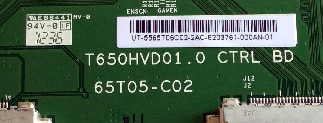 T-CON / VIZIO 55.65T06.C02 / T650HVD01.0 / 65T05-C02 / 5565T06C02 / PANEL T650HVN04.0 / MODELO M650VSE LWJANAAN - Imagen 2