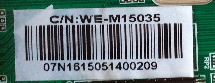 MAIN / FUENTE (COMBO) / WESTINGHOUSE WE-M15035 / WE-M15035-1 / ST6308RTU-AP1 / 110105001418 / 204308 / 40E7930423D4 / T430HVN01_0 WE-M15035 / 890-M00-07N16 / 1602-15040038 / PANEL T430HVN01.2 / MODELO WD43FC2380 TW-01801-A043A - Imagen 3