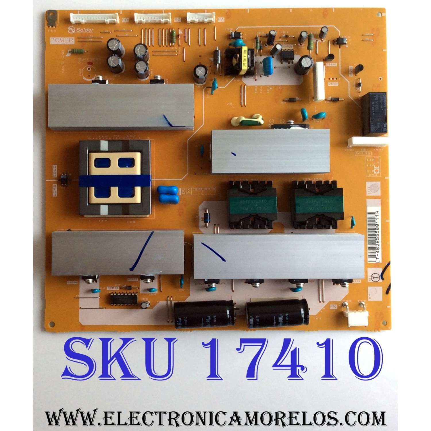 FUENTE DE PODER / MITSUBISHI 934C386002 / LT-46265550  / 934C3860 02 / 212A09101 / LT-462655500111A / PANEL LTA460HQ02-001 / MODELO LT-46265