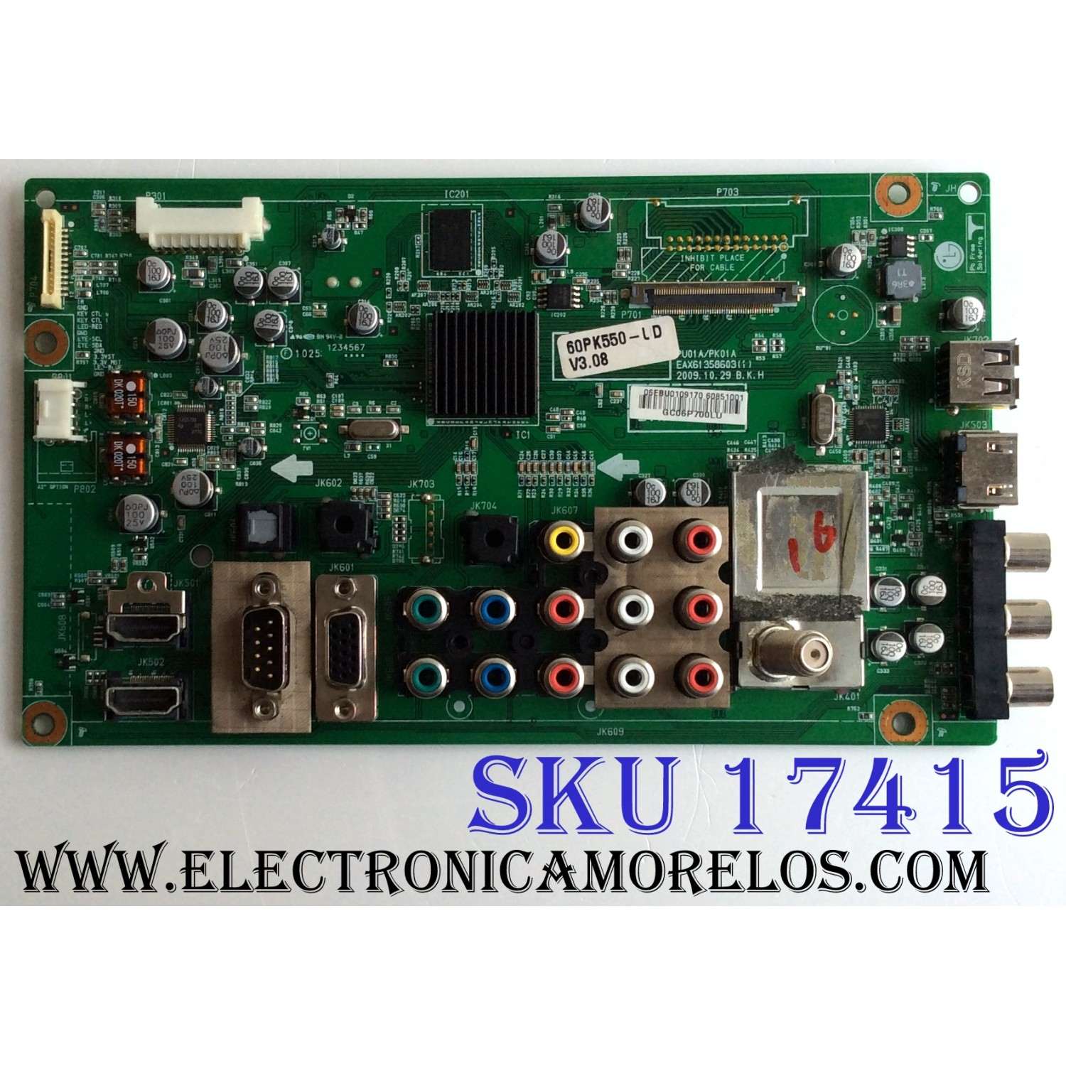 MAIN / LG EBR60851001 / EAX61358603 / 6851001 / EBR65773401 / EBT60948301 / EAX61358603(1) / PANEL PDP60R10000 / MODELO 60PK550-UD