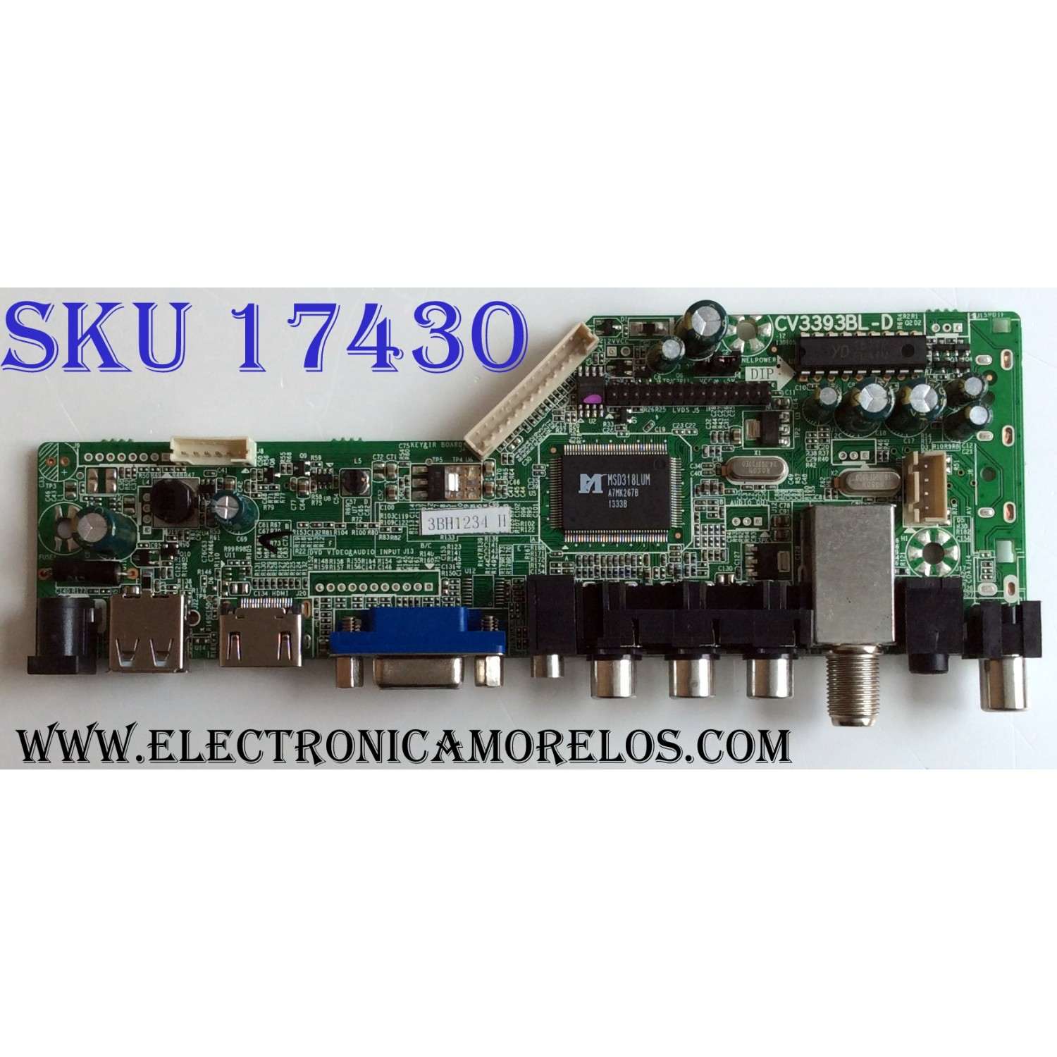 MAIN / SUPERSONIC 3BH1234 H / CV3393BL-D / TFT214091 / CV3393BL-D-12 / B133XTN01.5 / BJM1-81568-0T6G / 1.80.62.00209.B / MODELO SC-1311