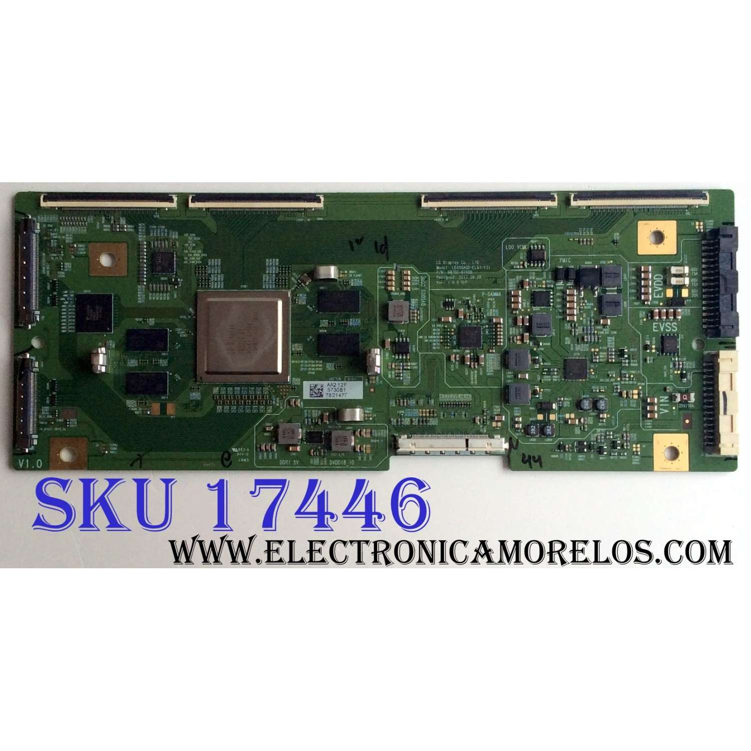 T-CON / LG OLED 6871L-5730B / 6870C-0745B / LE650AQD-ELA1-Y31 / 5730B / PANEL LE650AQD (EL)(A3) / MODELOS OLED65C8PUA / OLED65C8PUA BUSJWLJR