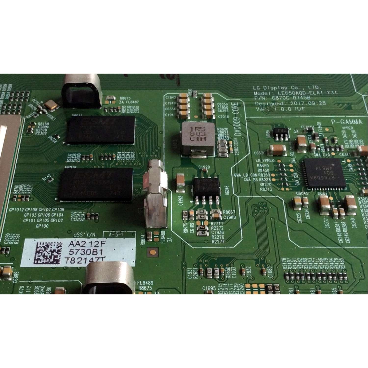 T-CON / LG OLED 6871L-5730B / 6870C-0745B / LE650AQD-ELA1-Y31 / 5730B / PANEL LE650AQD (EL)(A3) / MODELOS OLED65C8PUA / OLED65C8PUA BUSJWLJR - Imagen 4