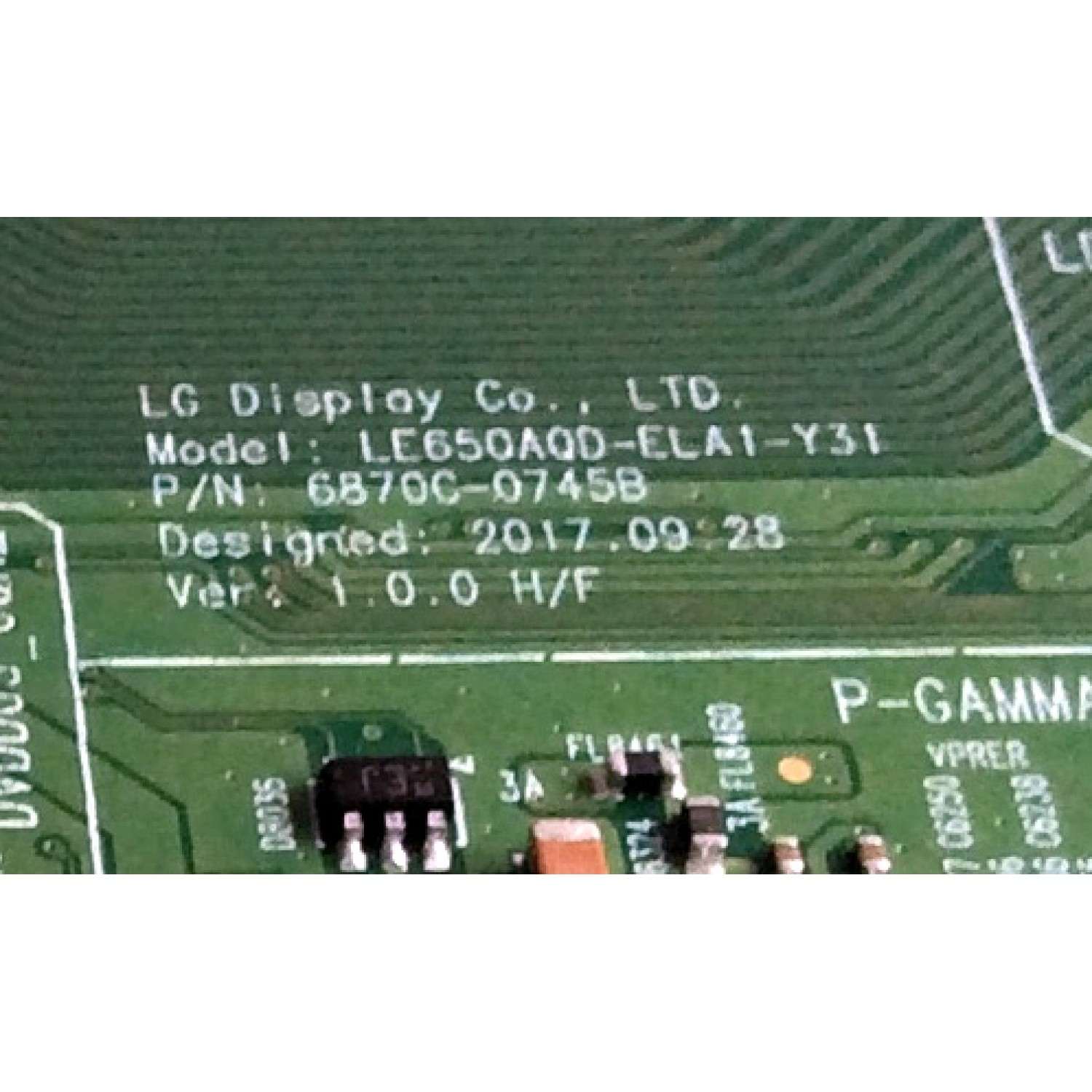 T-CON / LG OLED 6871L-5730B / 6870C-0745B / LE650AQD-ELA1-Y31 / 5730B / PANEL LE650AQD (EL)(A3) / MODELOS OLED65C8PUA / OLED65C8PUA BUSJWLJR - Imagen 3