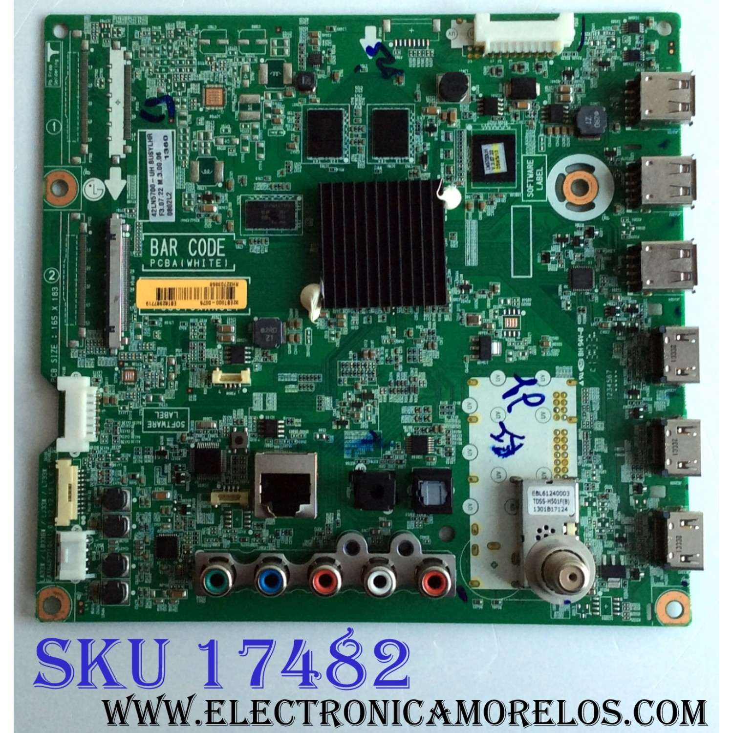 MAIN / LG EBT62387719 / EAX64872104(1.0) / 32EBT000-0075 / EAX64872104 / PANEL LC420DUE (SF)(R1) / MODELOS 42LN5700-UH / 42LN5700-UH BUSYLHR